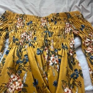 Francesca’s floral off the shoulder top